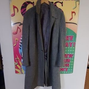 Full length English wool pea coat